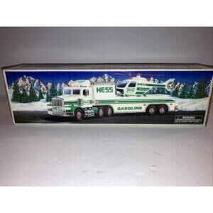 1995 Hess Toy Truck and Helicopter New In Original Box Vintage